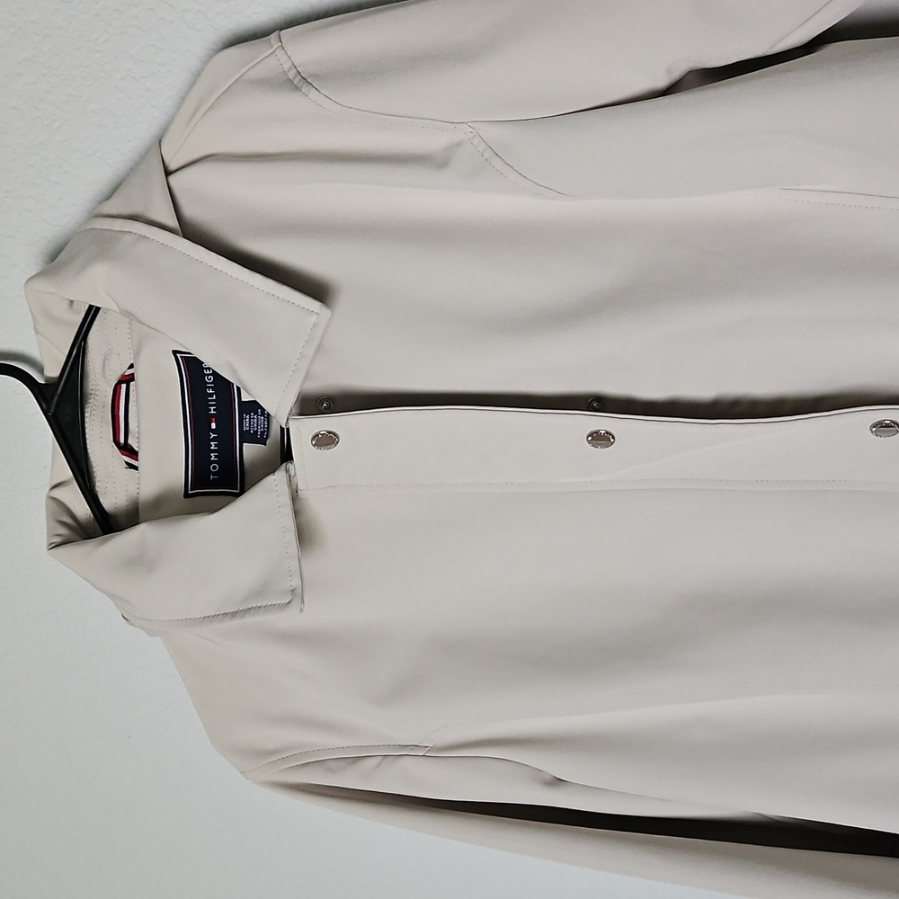 Tommy Hilfiger Trench Rain Coat Removable Hood Tan XL - Picture 2 of 11